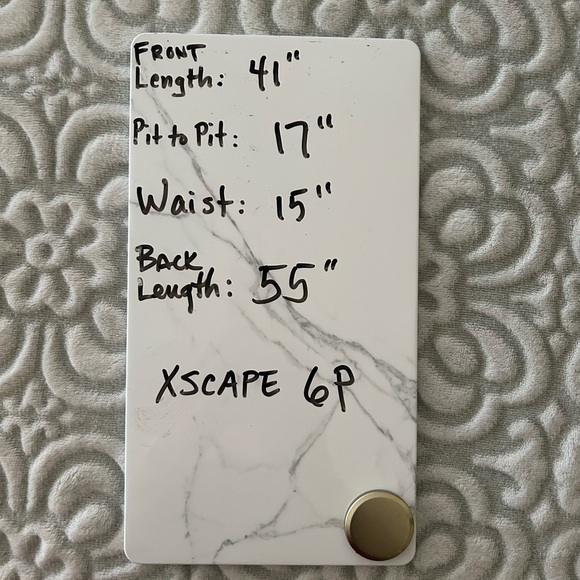 Xscape Black High/Low Flounce Midi Dress 6P. Never Worn - Picture 7 of 9